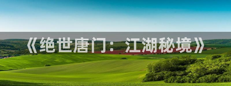 韩漫漫画免费阅读看漫画下拉在线观看：《绝世唐门：江湖秘境》